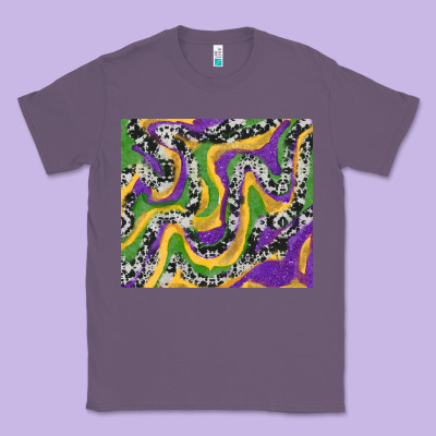 Mardi Gras Cowhide Classic Tee Designed By Ranaportraitstore