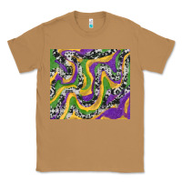 Toasted Coconut Mardi Gras Cowhide Classic Tee - RanaPortraitStore
