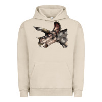 Pigment French Oak Triceratops Horridus Face Urban Hoodie - LillyAllenDesigns