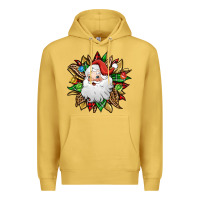 Antique Gold santa claus sunflower Premium Hoodie - Jasminsmagicworld