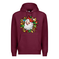 Burgundy santa claus sunflower Premium Hoodie - Jasminsmagicworld