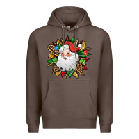 Coffee santa claus sunflower Premium Hoodie - Jasminsmagicworld