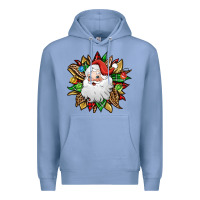 Colony Blue santa claus sunflower Premium Hoodie - Jasminsmagicworld