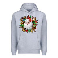 Heather Grey santa claus sunflower Premium Hoodie - Jasminsmagicworld