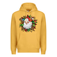 Mustard santa claus sunflower Premium Hoodie - Jasminsmagicworld