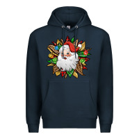 Navy santa claus sunflower Premium Hoodie - Jasminsmagicworld