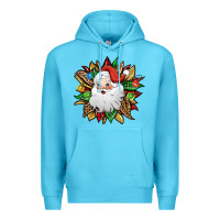 Ocean Blue santa claus sunflower Premium Hoodie - Jasminsmagicworld