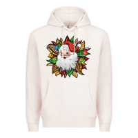 Pale Pink santa claus sunflower Premium Hoodie - Jasminsmagicworld