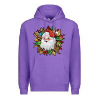 Purple santa claus sunflower Premium Hoodie - Jasminsmagicworld
