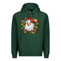 Sports Green santa claus sunflower Premium Hoodie - Jasminsmagicworld