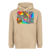 Mushroom race leopard tie dye background Heavyweight Hoodie - Zillion Design Studio