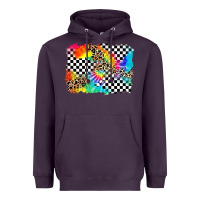 Plum race leopard tie dye background Heavyweight Hoodie - Zillion Design Studio