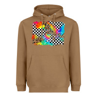 Toasted Coconut race leopard tie dye background Heavyweight Hoodie - Zillion Design Studio