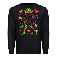 Black im the sexy elf Premium Sweatshirt - FaDigitalArtStudio