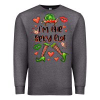 Charcoal Heather im the sexy elf Premium Sweatshirt - FaDigitalArtStudio