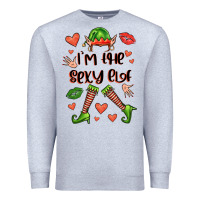 Heather Grey im the sexy elf Premium Sweatshirt - FaDigitalArtStudio
