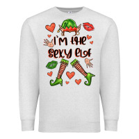 Oatmeal Heather im the sexy elf Premium Sweatshirt - FaDigitalArtStudio