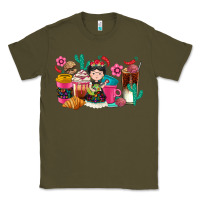 Army Green But first cafecito y chismecito Classic Tee - RanaPortraitStore