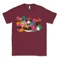 Burgundy But first cafecito y chismecito Classic Tee - RanaPortraitStore