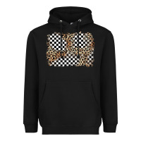 Black race leopard background Heavyweight Hoodie - Zillion Design Studio
