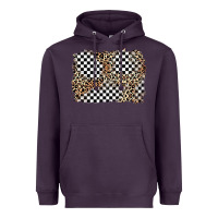 Plum race leopard background Heavyweight Hoodie - Zillion Design Studio