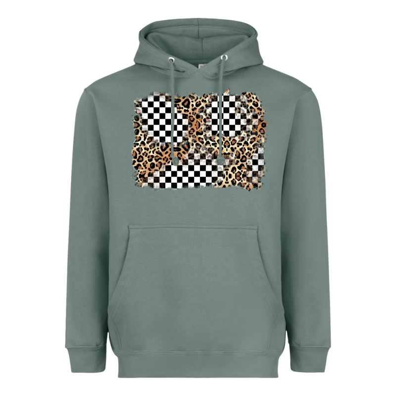 Race Leopard Background Heavyweight Hoodie by Zillion Design Studio | Teevron