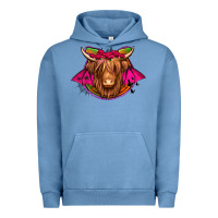 Pigment Pebble Blue halloween highland cow horseshoe Urban Hoodie - Jasminsmagicworld