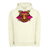 Pigment Pistachio halloween highland cow horseshoe Urban Hoodie - Jasminsmagicworld