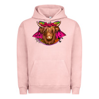Pigment Salmon halloween highland cow horseshoe Urban Hoodie - Jasminsmagicworld