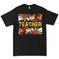 Black Western Teacher Black And Glitter Premium Tee - LillyAllenDesigns
