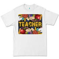 White Western Teacher Black And Glitter Premium Tee - LillyAllenDesigns