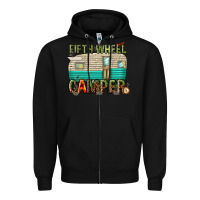 Black fifth wheel camper Zipper Hoodie - texasbilliewilder