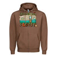 Chestnut fifth wheel camper Zipper Hoodie - texasbilliewilder