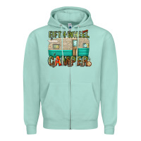 Seafoam fifth wheel camper Zipper Hoodie - texasbilliewilder
