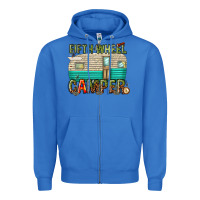 True Royal fifth wheel camper Zipper Hoodie - texasbilliewilder