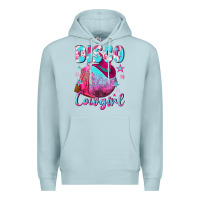 Blue Mist disco cowgirl Premium Hoodie - NancyCooperArtShop
