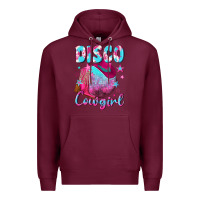 Burgundy disco cowgirl Premium Hoodie - NancyCooperArtShop
