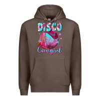Coffee disco cowgirl Premium Hoodie - NancyCooperArtShop