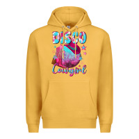 Mustard disco cowgirl Premium Hoodie - NancyCooperArtShop