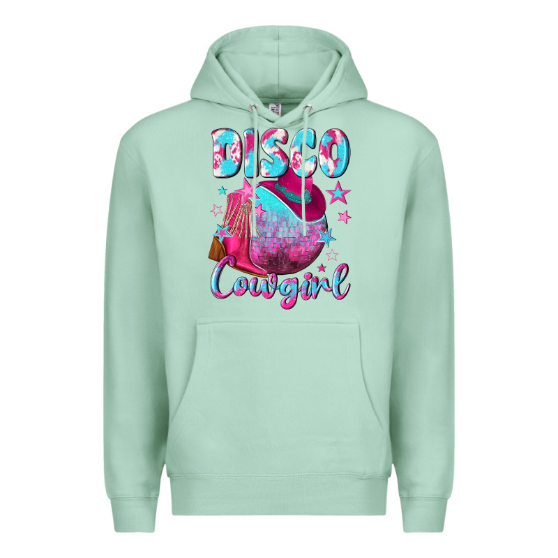 Disco Cowgirl Premium Hoodie by NancyCooperArtShop | Teevron