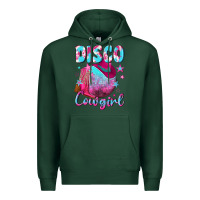 Sports Green disco cowgirl Premium Hoodie - NancyCooperArtShop