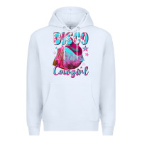 White disco cowgirl Premium Hoodie - NancyCooperArtShop