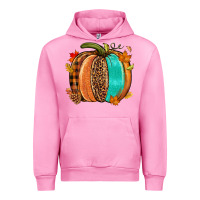 Fuchsia Pink Fall leopard pumpkin Urban Hoodie - NancyCooperArtShop
