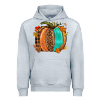 Heather Grey Fall leopard pumpkin Urban Hoodie - NancyCooperArtShop