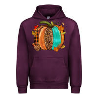 Mauve Wine Fall leopard pumpkin Urban Hoodie - NancyCooperArtShop