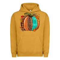 Pigment Peanut Butter Fall leopard pumpkin Urban Hoodie - NancyCooperArtShop
