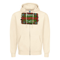 Sandshell Merry Christmas Y'all Zipper Hoodie - RanaPortraitStore