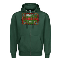 Sports Green Merry Christmas Y'all Zipper Hoodie - RanaPortraitStore