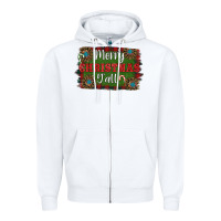 White Merry Christmas Y'all Zipper Hoodie - RanaPortraitStore