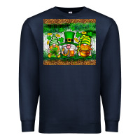 Navy St. Patrick's Day gnomies tumbler St. Patricks Day Premium Sweatshirt - Neo Western